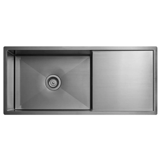 Tapwell Ta8140 PVD Kjøkkenvask B89xd45cm Black Chrome