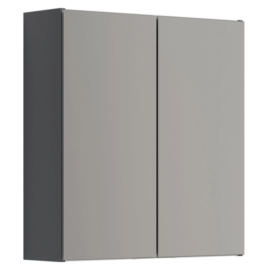 Dansani Mido+ Select Speilskap Uten Lamper B50-120xh64cm Grå Matt / 60cm