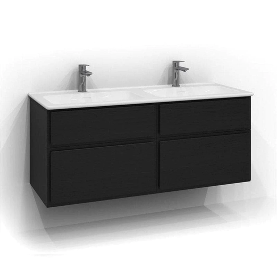 Svedbergs Forma Kontur Servantskap 120cm Dobbel / 45cm Svart eik