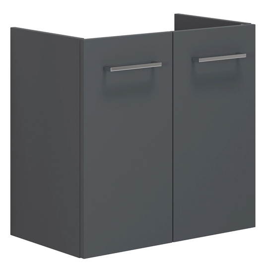 Dansani Mido+ Slim Servantskap 2 Dører B60-80x35cm Uten Servant Grå Matt / 60cm