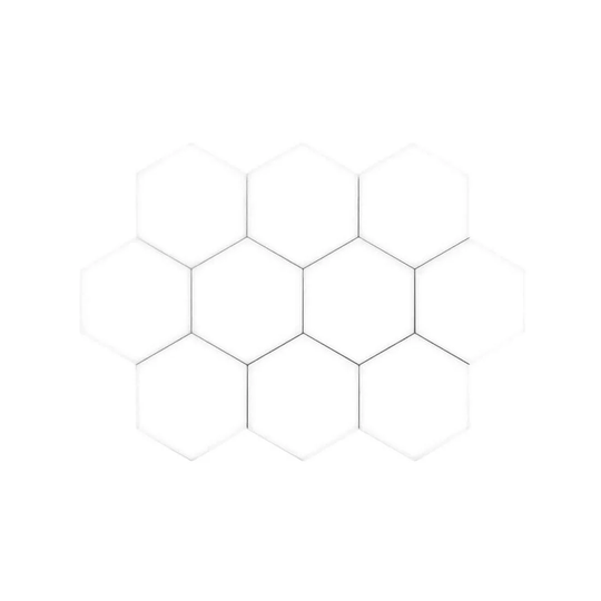 Hexagon Vægbelysning - 10 Moduler