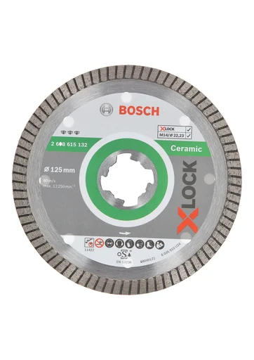 Bosch X-LOCK diamantkappeskive, keramisk 125/22,23 x 1,4/7 mm