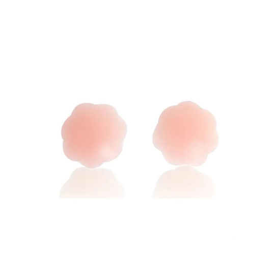 Blomsterformede nipple covers - Beige