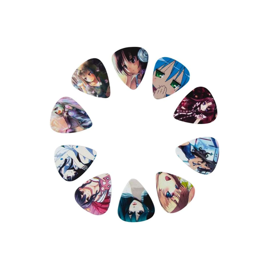 10er-pakke plektre, Anime