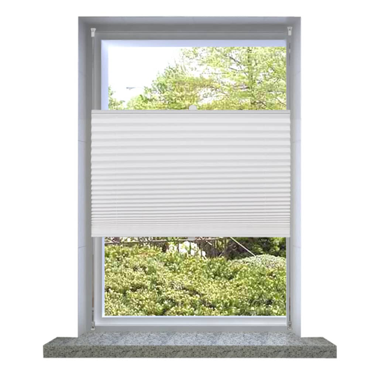 vidaXL plisségardiner 60 x 150 cm hvid