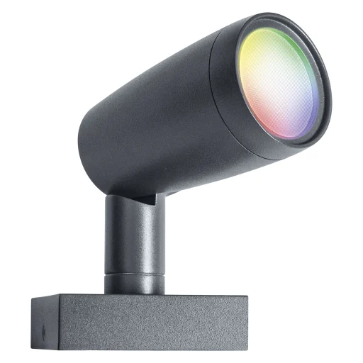 Ledvance Smart+ Spot LED hagelampe, 5W, RGBW, WiFi, utvidelse uten strømforsyning (ekstra lampe), mørk grå