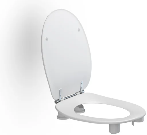 Pressalit Care Dania toalettsete, 5 cm forhøyet, hvit