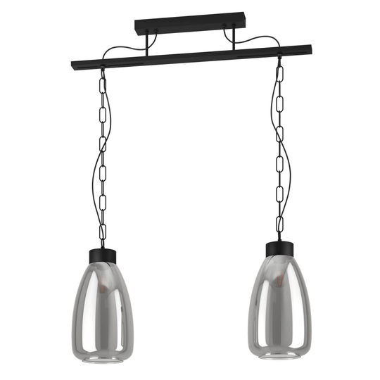 Brickfield Ceiling Lamp 2L (Sort)