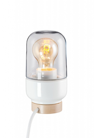 Ohm table lamp 19cm (clear glass) (hvid)