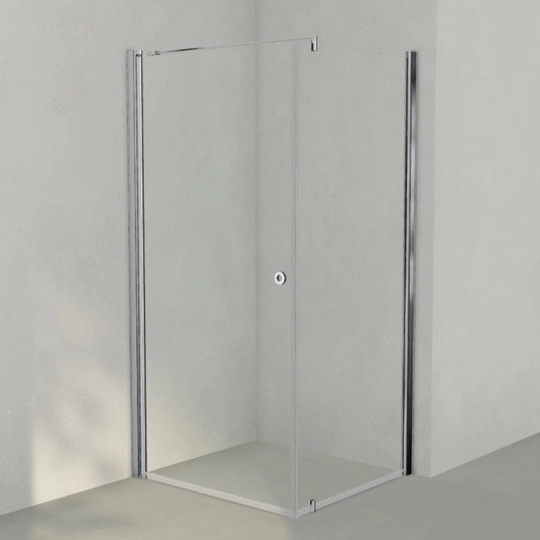 INR Iconic Nordic Rooms Dusjhjørne Linc 13 Original Krom / 100x90cm Klart Glass