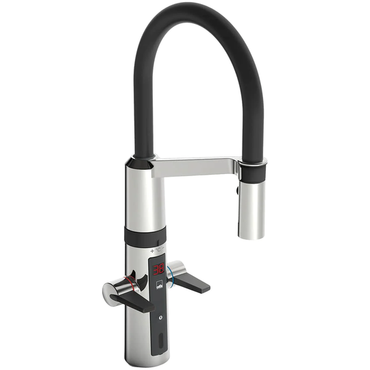 Oras Armatur Optima 2728f/2729f Hybrid Kjøkkenarmatur - 230v Berøringsfri + Hendler Krom / Nei