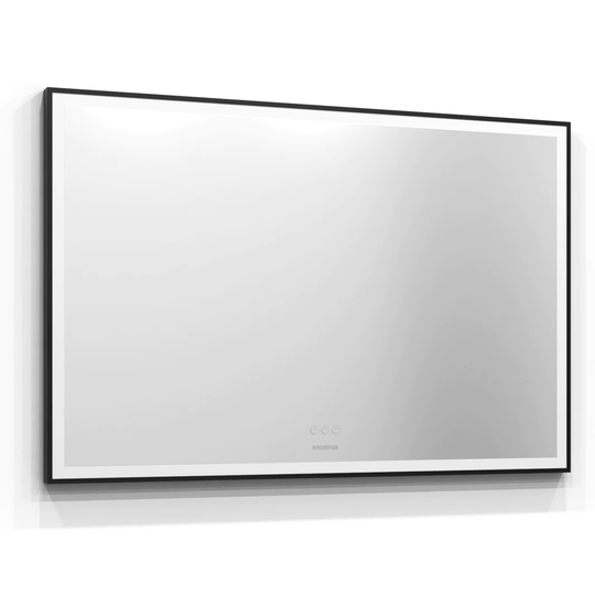 Svedbergs Ista Speil Svart Ramme - LED Belysning 120cm