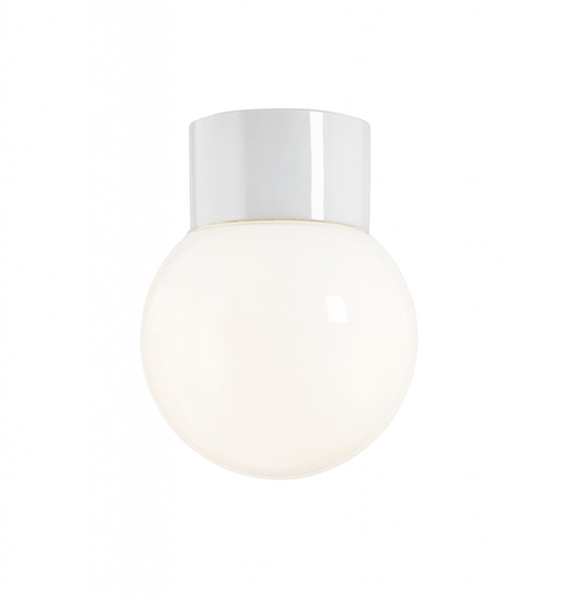 Classic badrumslampa blank glob (hvid)