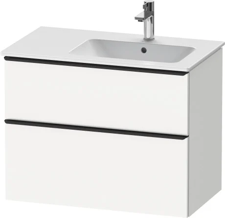 Duravit D-Neo servantskap, 81x46,2 cm, høyre, matt hvit