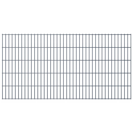 vidaXL havehegnspaneler 2D 2,008x1,03 m 40 m (total længde) grå