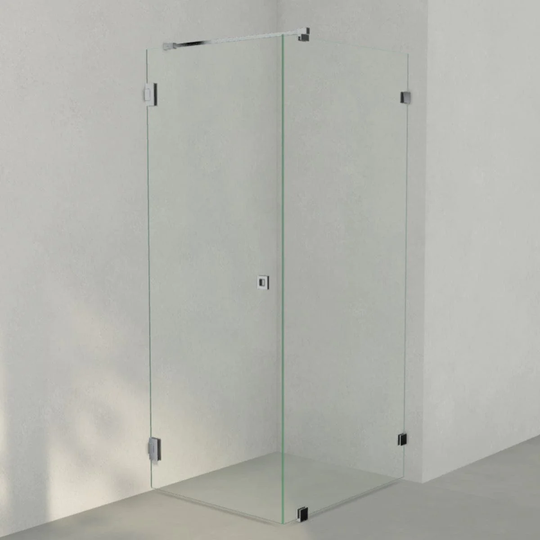 INR Iconic Nordic Rooms Dusjhjørne ARC 13 Original Krom / 80x90cm Klart Glass