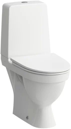 Laufen Kompas uden skyllekant toalett m/P-lås, clean coat & fixing kit, hvit