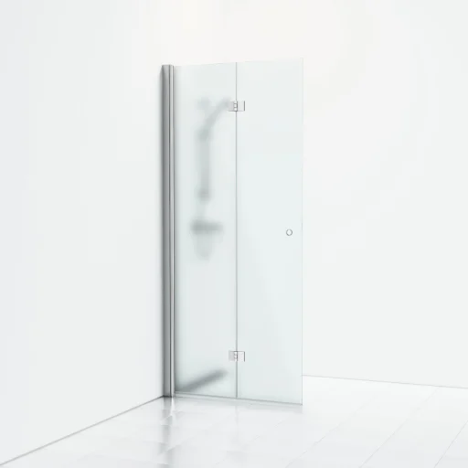 Svedbergs Skoga foldeskjermevegg 67 cm, frostet glass/blank alu