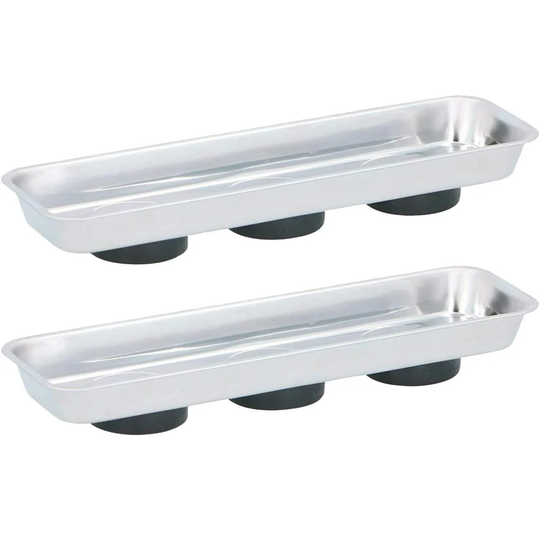 2x Stålbakker med magneter