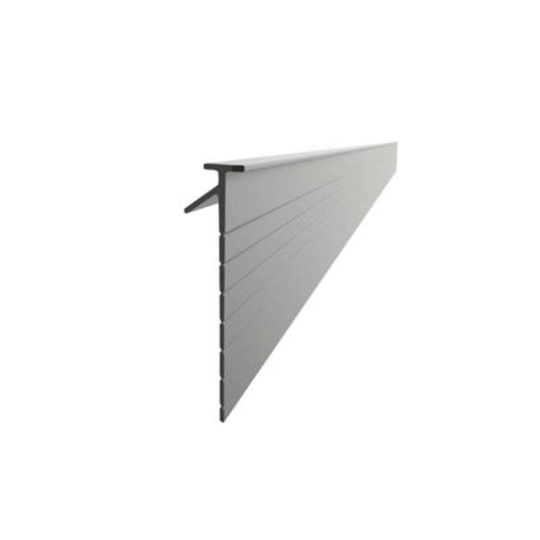 Vikingbad Subbelist Liam Laminert PVC H40mm Rivbar - B100cm Svart Matt