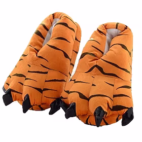 Voksne Kigurumi-tøfler Nattøj Kamuflasje Tiger Dyremønster Dyr Onesie-pysjamas polyester Bomull Cosplay Til Damer og Herrer Halloween Pysjamas med dyremotiv Te