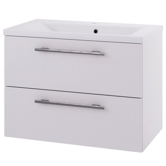 Linn Bad Ingrid D45cm Servantskap Hvit Matt / 80cm 2 Skuffer