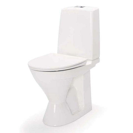 Porsgrund Glow 62 Toalett Rimfree - høy Modell Hvit / Dobbel