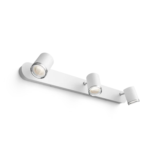 Philips Hue Adore trippel spot til baderommet inkl. lysdimmer, hvit