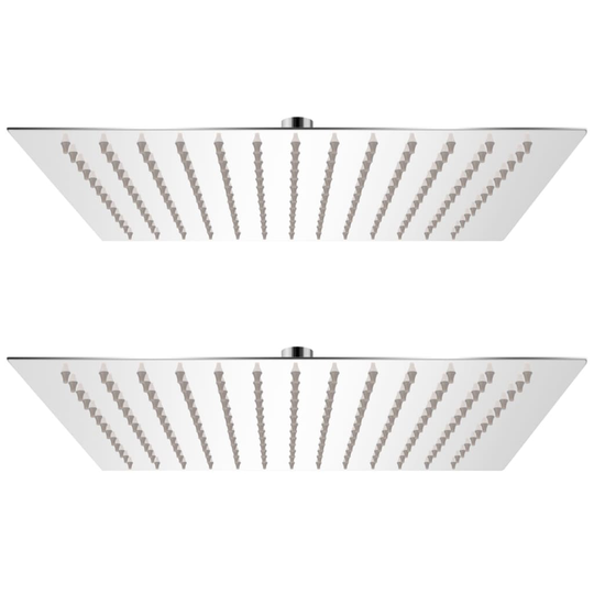 vidaXL brusehoved rainshower-funktion 2 stk. rustfrit stål 30 x 30 cm