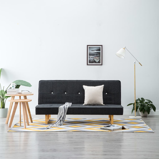 vidaXL sovesofa stof mørkegrå