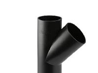 63 x 56 mm x 45° Grenrør sort PEH Geberit