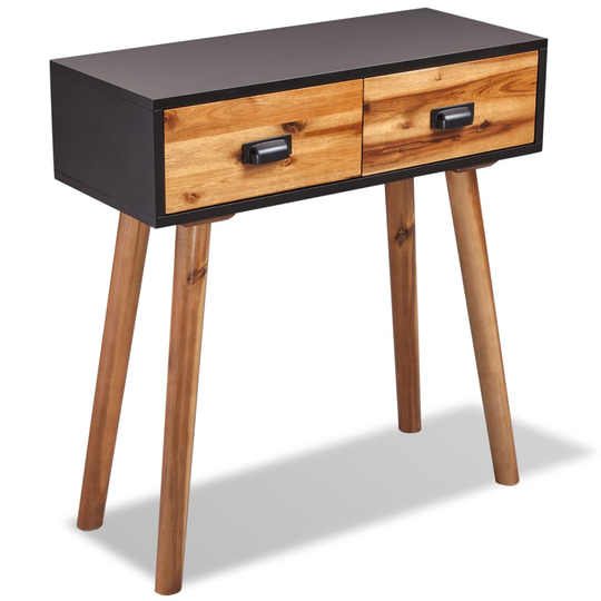 vidaXL konsolbord massivt akacietræ 70 x 30 x 75 cm