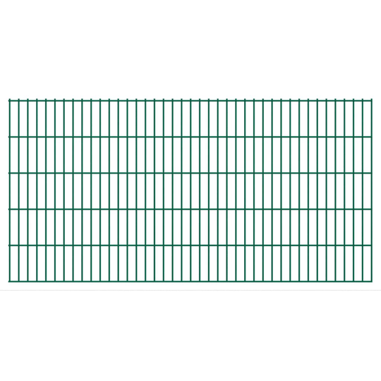 vidaXL havehegnspaneler 2D 2,008x1,03 m 8 m (total længde) grøn