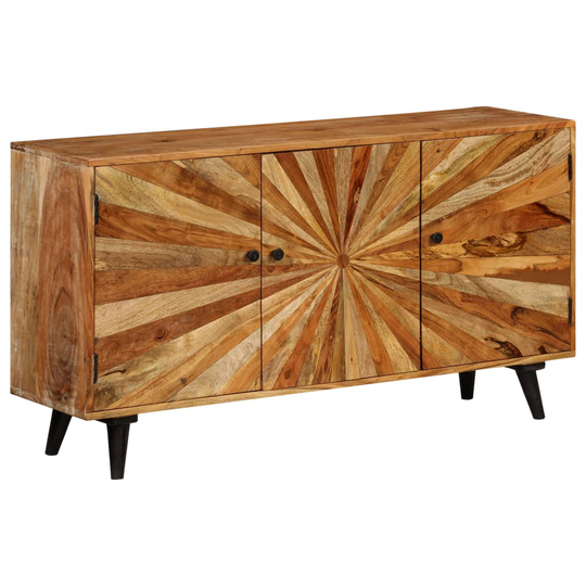 vidaXL skænk i massivt mangotræ 140 x 35 x 75 cm