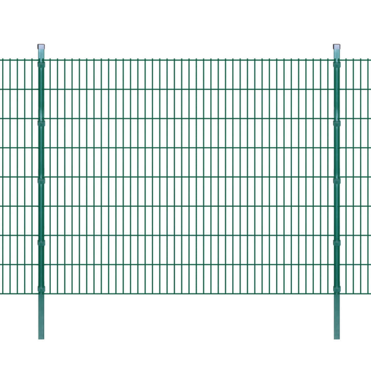 vidaXL Havehegn med stolper 2008x1630 mm. 10 m Grøn