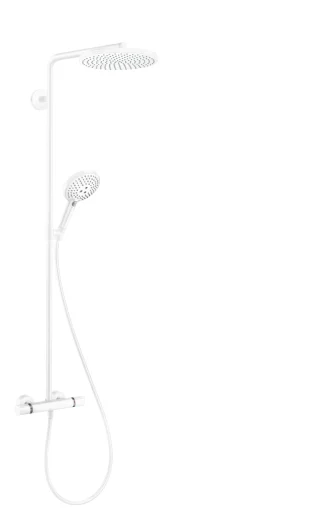 Hansgrohe Raindance Select S 240 1jet Powderrain dusjsystem, matt hvit