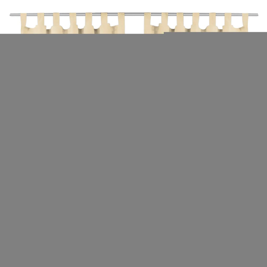 vidaXL gardiner i mikro-satin 2 stk. med løkker 140 x 175 cm beige