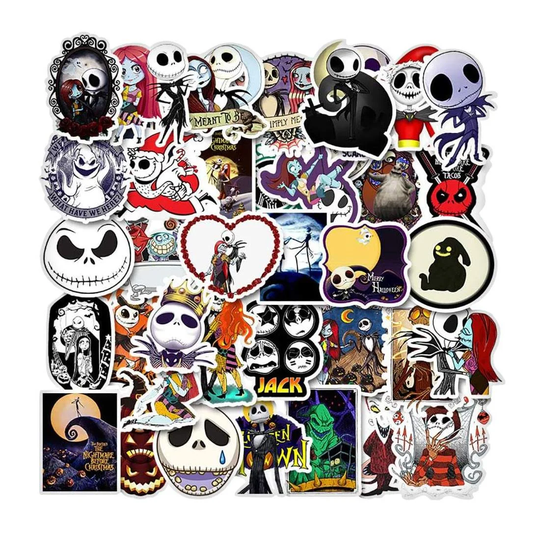 50x Klistermærker og Dekaler - VSCO Nightmare Before Christmas