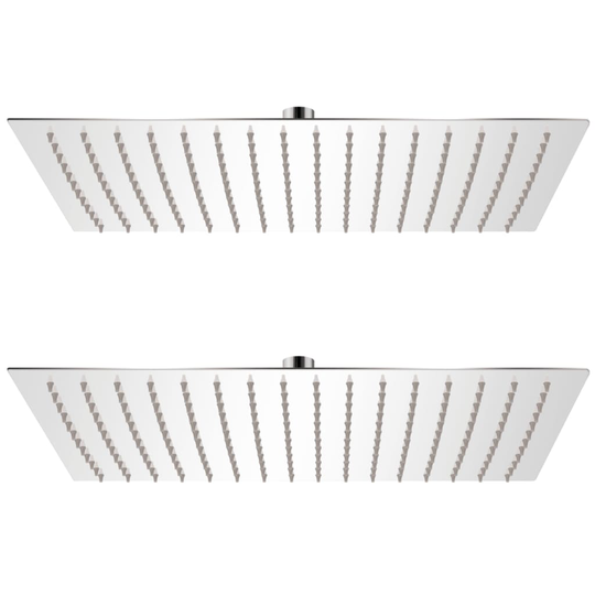vidaXL bruserhoveder rainshower 2 stk. rustfrit stål 30 x 40 cm