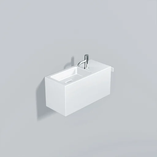 Alape XPLORE.S vaskemøbel m/ venstre vask 64,5x30 cm, hvit