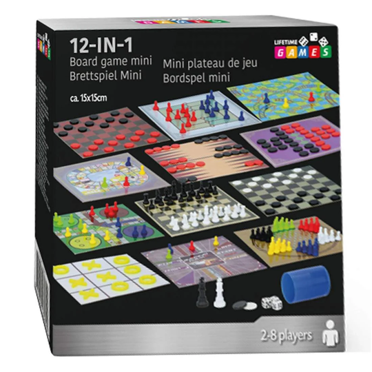 Brætspil i Miniformat - 12 stk