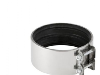 Geberit kromstålskobl. til ovg. plast/støbejernsrør ø159/168 mm