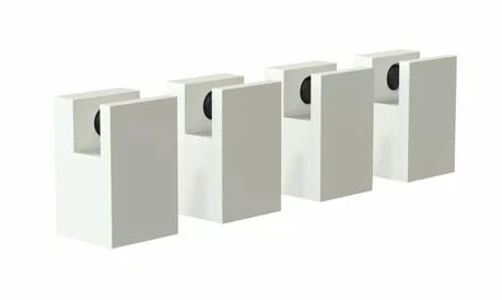 Frost Quadra Speilholder 22 mm, Hvit - 4 stk.