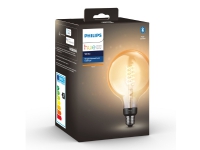 Philips Hue White Globe - LED-filament-lyspære - form: G125 - E27 - 7 W (tilsvarende 40 W) - blødt hvidt lys - 2100 K - hvid
