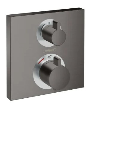 Hansgrohe Ecostat Square dusjbatteri t/innbygning m/omskifter, børstet sort krom
