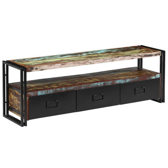 vidaXL tv-skab 120x30x40 cm massivt genbrugstræ