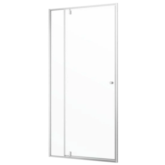 Sealskin Contour Dusjnisje B90-100 - Pivotdør Matt Aluminium / 100cm Klart Glass