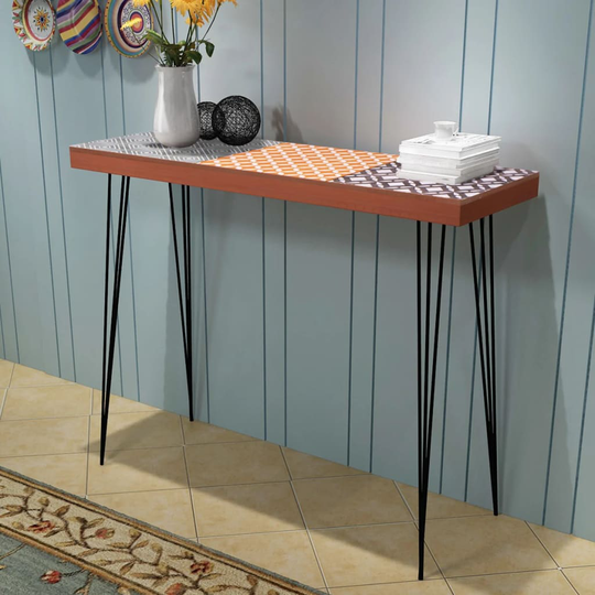 vidaXL aflastningsbord 90x30x71,5 cm brun