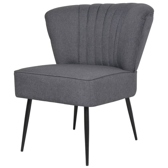 vidaXL cocktailstol stof mørkegrå