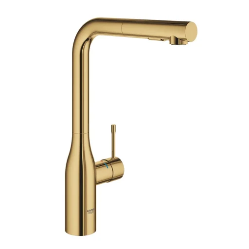 Grohe Essence kjøkkenarmatur, uttrekkbar tut, messing